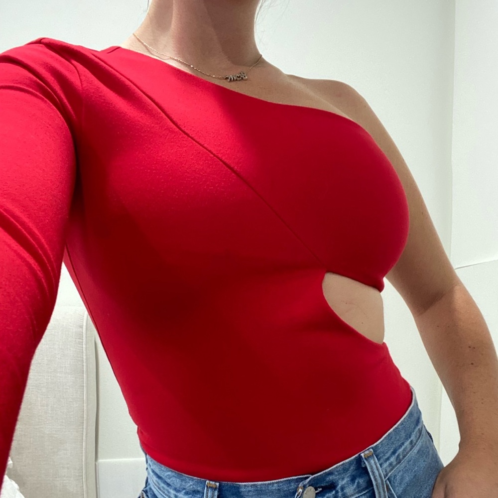 Revolve Red Body Suit
